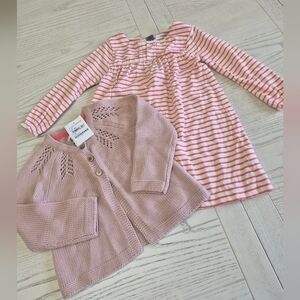 Baby Boden Dress & Sweater 12-18m From NORDSTROM